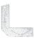 Zeichenschablone Perspektiv Eck ISO 5456-3 Techno transparent