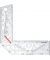 Zeichenschablone Perspektiv Eck ISO 5456-3 Techno transparent