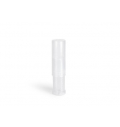 Versandrohr TX65350 transparent, bis DIN Versand, innen 35-62x&Oslash;6,5cm, rund, Polypropylen (PP)