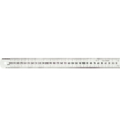 Premium Stahllineal 300 mm für Linkshänder, aus rostfreiem Edel-