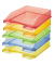 Briefablage Klassik 1026-X-24 A4 / C4 grau-transparent Kunststoff stapelbar