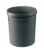 Papierkorb GRIP, 18 Liter, mit 2 Griffmulden, extra stabil, rund, dunkelgrau
