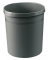 Papierkorb GRIP, 18 Liter, mit 2 Griffmulden, extra stabil, rund, dunkelgrau