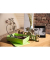 Schubladenbox Smart-Box Plus Allison 1100-80 SnowWhite/LimeGreen 2 Schubladen geschlossen mit Utensilienbox