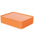 Aufbewahrungsbox ALLISON 1110-81 mit Deckel, für A5, außen 260x195x68mm, Kunststoff apricot orange