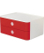 Schubladenbox Smart-Box Allison 1120-17 SnowWhite/CherryRed 2 Schubladen geschlossen