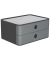 Schubladenbox Smart-Box Allison 1120-19 DarkGrey/GraniteGrey 2 Schubladen geschlossen