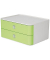Schubladenbox Smart-Box Allison 1120-80 SnowWhite/LimeGreen 2 Schubladen geschlossen