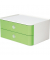 Schubladenbox Smart-Box Allison 1120-80 SnowWhite/LimeGreen 2 Schubladen geschlossen