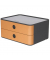 Schubladenbox Smart-Box Allison 1120-83 DarkGrey/CaramelBrown 2 Schubladen geschlossen