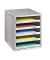 Schubladenbox Schrank-Set 1401-11 lichtgrau/lichtgrau 5 Schubladen offen