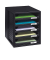 Schubladenbox Schrank-Set 1401-13 schwarz/schwarz 5 Schubladen offen