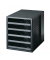 Schubladenbox Schrank-Set Karma 14018-13 schwarz/schwarz 5 Schubladen offen
