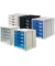 Schubladenbox  blau-transparent DIN A4 mit 5 Schubladen