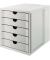 Schubladenbox System-Box Karma 14508-18 grau/grau 5 Schubladen geschlossen