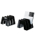 Katalogsammler 16200-13 Sorter 209x224x163mm schwarz Polystyrol 3 Fächer à 61mm