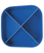Schreibtischköcher Re-X-LOOP 17238-914 4Fächer RC blau