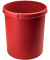 Papierkorb KLASSIK, 30 l, rot seidenmatte Oberfläche, standfest,