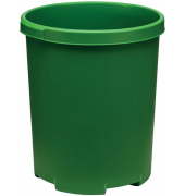 Großpapierkorb KLASSIK XXL, 50l, grün 2 Griffmulden, extra stabil, rund