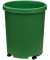 Großpapierkorb KLASSIK XXL, 50l, grün 2 Griffmulden, extra stabil, rund