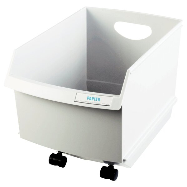 4012473184916 - Papierkorb Logo-Drive 1849-11 25 Liter viereckig lichtgrau 4012473184916 HAN