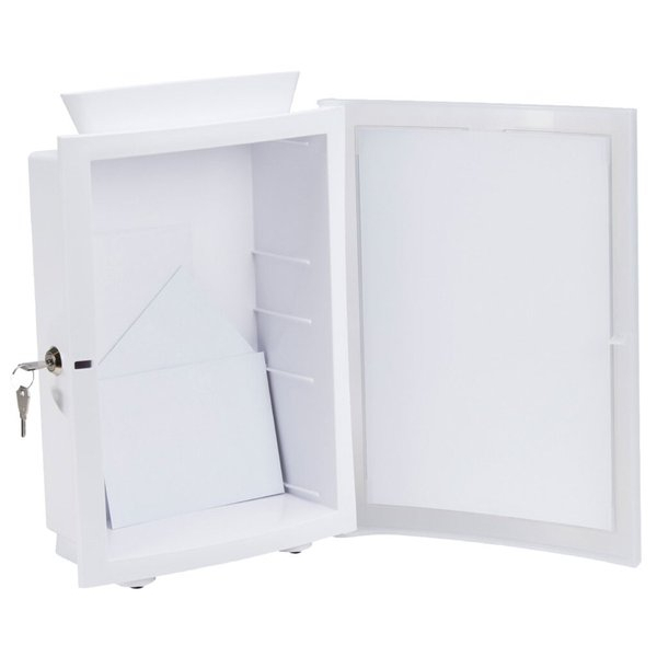 4012473410244 - Sammelbox abschließbar weiß zum Hinstellen oder zur Wandmontage 4012473410244 HAN