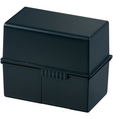 Karteibox DIN A6 quer, schwarz DIN A6 quer, für max. 400 Karten