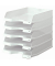 Briefablage Viva 10275-12 A4 / C4 weiß-hochglänzend Kunststoff stapelbar