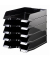 Briefablage VIVA 10275-13, A4/C4, schwarz-hochgl&auml;nzend, Polystyrol stapelbar