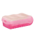 Karteibox Croco A8 quer für 500 Karten 97x191x67mm pink