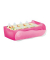 Karteibox Croco A8 quer für 500 Karten 97x191x67mm pink