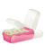 Karteibox Croco A8 quer für 500 Karten 97x191x67mm pink