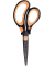 Linkshänder-Papierschere griffix schwarz-orange 14,0 cm