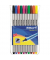 Fineliner-Set 96, 940676, silber (Schreibfarbe: 10-farbig sortiert), 0,4mm