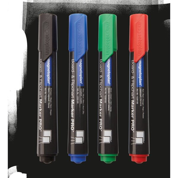 4013695024790 - Whiteboardmarker Flipchartmarker Pro+ 12281 rotblaugrünschwarz 15-3mm Rundspitze 4013695024790 4 Stück 4013695024790 - Whiteboardmarker Flipchartmarker Pro+ 12281 rotblaugrünschwarz 15-3mm Rundspitze 4013695024790 4 Stück