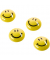 Haftmagnet Smiley, 16672, Rund, 30mm &Oslash;, gelb-schwarz, 50g