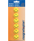Haftmagnet Smiley, 16672, Rund, 30mm &Oslash;, gelb-schwarz, 50g