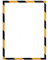 Magnetrahmen magnetofix SAFETY DIN A3 schwarz/gelb