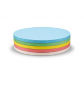 Moderationskarten 111151890, Ø 19cm, Kreis, 130g, farbig sortiert 