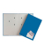 Unterschriftenmappe 24205-02, A4 20 Fächer Hartpappe blau