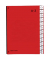 Pultordner Color 24249-01, A-Z, rot, A4, 24 F&auml;cher