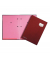 Unterschriftenmappe DE LUXE 24102-01, A4 10 F&auml;cher Graupappe rot + rosa