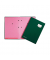 Unterschriftenmappe DE LUXE 24102-03, A4 10 F&auml;cher Graupappe gr&uuml;n + rosa
