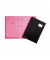 Unterschriftenmappe DE LUXE 24102-04, A4 10 F&auml;cher Graupappe schwarz + rosa