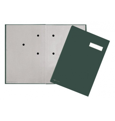 Unterschriftsmappe, 20tlg. Mit Eco-Einband und grauem