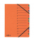 Ordnungsmappe Easy 24131-12, 1-12, orange, Din A4, 12 F&auml;cher