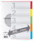 Kartonregister 32004-20, 5-teilig blanko, A4+, 225 g/m&sup2;, farbige Taben, 5-teilig