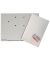 Unterschriftenmappe 24205 14, A4 20 Fächer Hartpappe silber + grau