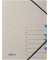 Ordnungsmappe Easy Grey 44307-02, 1-7, grau/blau, Din A4, 7 F&auml;cher