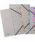 Ordnungsmappe Easy Grey 44307-02, 1-7, grau/blau, Din A4, 7 F&auml;cher